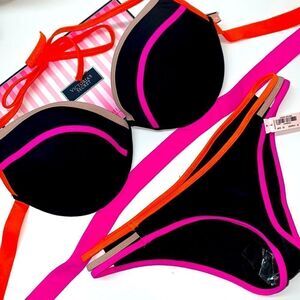 🔥🏖VICTORIA SECRET swimsuit top 36C push-up bottom- small New #7